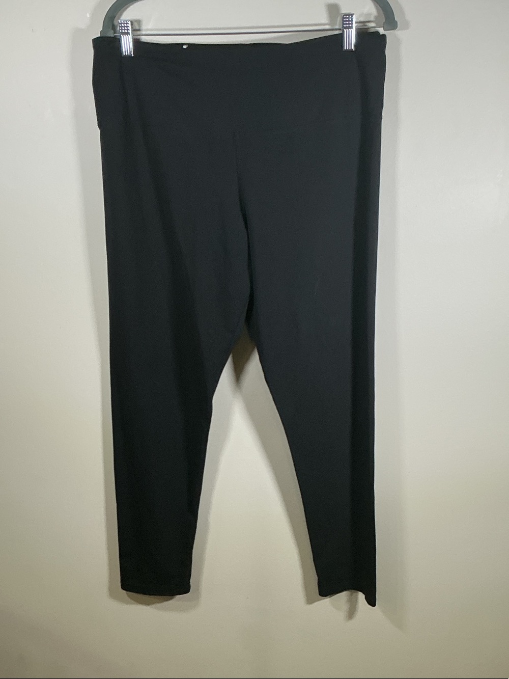 Style & Co Sport Black Pull On Leggings XL Stretch Athletic Pants